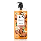 Lux Body Wash LUXURIOUS SANDALWOOD with Sandalwood Oil & Tuberose scent SuperSaver XL Pump Bottle with upto 12H* Long Lasting Fragrance|| Glycerine|| Paraben Free|| Rich Foam|| 750 ml