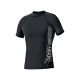 Cockatoo AM666-Round Neck Active Wear Men T-Shirt, Regular Fit Quick-Dry Sports T-Shirt, Black, Size M & L