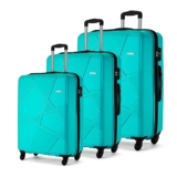 Safari Pentagon 3 Pc Set 55, 65 & 75 Cms- Small, Medium & Large Polypropylene (Pp) Hard Sided 4 Wheels 360 Degree Rotation Luggage