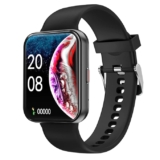 GIZMORE Gizfit Blaze Max 1.85″ IPS Display with 240 x 280 px | 450 NITS Brightness BT Calling Edge to Edge Display, Voice Assistance, Bluetooth Smartwatch (Black)