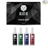 PureSense BEAST – X Trailblazer Perfume Gift Set (Victor + Conqueror + Champion + Winner) | Long Lasting Men’s Perfume Combo Pack Travel Set (4x20ml) 80ml