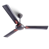 LONGWAY Creta P1 1200 mm/48 inch Ultra High Speed 3 Blade Anti-Dust Decorative Star Rated Ceiling Fan 2 Years Warranty (Smoked Brown, Pack of 1)
