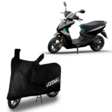 Amazon Brand – Solimo Bike Cover with Carry Bag Compatible with Ather Scooter| Water Resistant | Dustproof | UV Protection (Black)