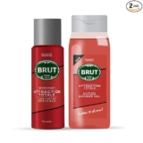 Brut Attraction Deodorant 200ml + Brut Attraction Total All – In- one Hair & Body Shower Gel 500ml