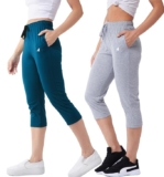 Modeve ® Women Solid Cotton Blend Capri- Pack of 2