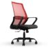 CELLBELL Desire Pro Mid Back Mesh Office Chair Adjustable Study Chair/Computer Chair with Revolving Seat, Stylisk Backrest, Lumbar Support, Metal Base for Work from Home (Orange)