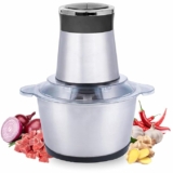 SHOPPOFOBIX Electric Chopper, Meat Grinders with Stainless Steel Bowl Heavy 700W Motor – 2 Speed Modes for Kitchen Food Processor, Meat, Vegetables, Onion, Mince (2 Liter) (350ML) (2L)