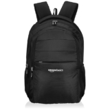 Amazon Basics 29 L Laptop Backpack for Men & Women | Spacious Front Pocket and Back Padding | For Travel, Outdoor, College | 34 L x 21 W x 47.5 H cm | Black