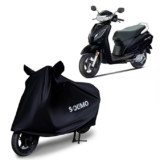 Amazon Brand – Solimo Bike Cover for Honda Activa with Carry Bag | Water Resistant | Dustproof | UV Protection (Black)
