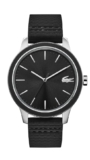 Lacoste Lacoste.12.12 Qtz Basic Black Round Dial Men’s Watch|Black Silicone Material|Black Color Band – 2011087
