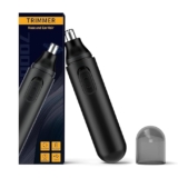 Cleanfly 2024 Nose Hair Trimmer, Portable Painless Ear and Nose Hair Trimmer for Men Women, USB-C Rechargeable, IPX7 Waterproof,No Pull, Precision Cut (Black