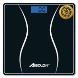 Boldfit Weight Machine for Body Weight Weighing Machine Digital Bathroom Scale for Human Body Weight Measurement Extra Thick Weighing Scale for Large LCD Display 36 Months Warranty -Magnum, Black