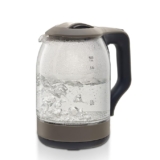 Amazon Basics 1.8-Litre Electric Glass Kettle | 1500W | 360° Swivel Base | LED Indicator