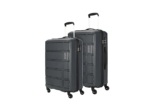 Kamiliant American Tourister Harrier | Trolley Bag Set of 2 (55+68 cms) for Travel| Hard Case Polypropylene (PP) Suitcase | 360° 4-Wheel Luggage Trolley | Combination Lock | Iron Grey