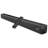 pTron Jazz 2.0 Channel Soundbar for TV, Multi-Connectivity BT5.3/HDMI ARC/Opt-in/Aux/USB, 40W Immersive Stereo Sound, 3 Equalizer Modes Movie/Music/News & Remote Control (Black)