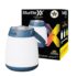 RENESMEE Travel Folding Electric Kettle, Fast Boiling, Portable Electric Kettle, 600ml Boil Dry Protection, 100-240V Food Grade Silicone Foldable Kettle (White, Blue), 600 watts