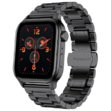 Fire-Boltt Rise Smart Watch 1.85″ with Bluetooth Calling, AI Voice Assistant, Rotating Crown, SpO2 & Heart Rate Monitor, 123 Sports Modes, IP67 Waterproof Metal Smartwatch for Men & Women – Black