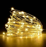 WHITERAY 50 LED Warm White, USB for Christmas Decorations/New Year/for Wedding/Parties,Strip Fairy Lights/led String Lights for Decoration/String Light (50 LED USB WW String)