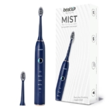 beatXP Mist Sonic Electric Toothbrush for Adults with 2 Brush Heads & 5 Cleaning Modes | Rechargeable Electric Toothbrush | 40000 strokes/min with Long Battery Life (Dark Blue)