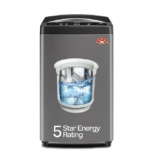 Godrej 7 Kg 5 Star Zero Pressure Technology Fills Tub 60% Faster, Auto Balance system,Fully-Automatic Top Load Washing Machine(2024 Model,WTEON ALP 70 5.0 FDTN GPGR, Graphite Grey)