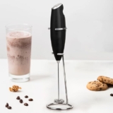 The Earth Store Handheld Battery Operated Coffee Frother with Stand | Blender for Coffee | Milk Frother for Lattes Shakes Mini Foamer for Cappuccino, Frappe, Matcha, Egg Beater Hand Blender