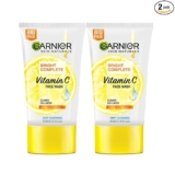 Garnier Skin Naturals Bright Complete Vitamin C Facewash, For Brighter and Glowing Skin – Daily Cleanser Suitable For all Skin Types, 150g (Pack of 2)