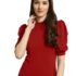 Fabflee Plain Round Neck Casual Regular Fit Deep Neck Crop Top & Tunic for Women | Lycra Blend Top for Girls Latest Trending Style Tops Super Comfy Fabric for Women & Girls Top