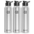 PEXPO Water Bottle 1 ltr Go24 Stainless Steel Sports/Fridge Bottle with Sipper Cap (Pack of 2)| Single Wall | For Home, Office, Gym, Travelling | Lightweight | Craft Pro 950ml | Silver