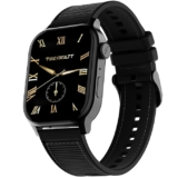 Fire-Boltt Rise Force Smart Watch 1.85” Display, Nylon–Fluoroelastomer Hybrid Strap, Rotating Crown, Bluetooth Calling, Dual Button Control, Metal Body Smartwatch for Men and Women Midnight Black