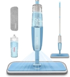 Stainless Steel Microfiber Floor Cleaning Spray Mop with Removable Washable Cleaning Pad and Integrated Water Spray Mechanism,360 Degree Easy Floor Cleaning ES4 (Multicolour)