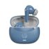 Cello Opalware Dazzle Series Blue Swirl Dinner Set, 18 Units | Opal Glass Dinner Set for 6 | Light-Weight, Daily Use Crockery Set for Dining | White Plate and Bowl Set