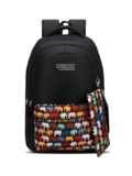 Lavie Sport Tusker 36L Black Backpack | Fits Upto 15 Inch Laptop | Organizer & Bottle Holder |Rain Cover |Pencil Pouch | Gift for Men, Women, Boys, Girls | Laptop Sleeve for School & College