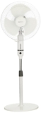amazon basics High-Speed Oscillating Pedestal Fan I 3 Adjustable Fan Speeds | Rust Resistant Body, Adjustable Length | RPM 2200 | 400mm Sweep Length (White)