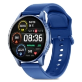 pTron Newly Launched Reflect Flash 1.32 inch Round Dial Smartwatch, Bluetooth Calling, Full Touch Display, 600 NITS, Metal Frame, 100+ Watch Faces, HR, SpO2, Voice Assist & 5 Days Battery Life (Blue)