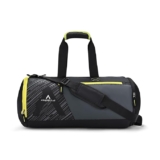 Aristrocrat Beast Polyester 48cm Gym Duffle Bag for Men and Women with Multiple Pockets and Separate Shoe Compartment for Travel, Sports and Workouts (Black)