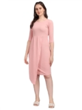 PURVAJA Women’s Corduroy Bodycon Knee-Length Dress