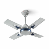 LONGWAY Starlite-1 P1 600 mm/24 inch Ultra High Speed 4 Blade Anti-Dust Decorative 5-Star Rated Ceiling Fan (Silver Blue, Pack of 1)