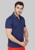 Vector X VTD-050-N Mens Polo Neck T-Shirt (Navy)