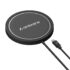 ANT Flora Wave Digital Weighing Scale, Highly Accurate Digital Bathroom Body Scale, Precisely Measures Weight up to 180Kg – Black