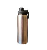 STYSHION SPHERE Stainless Single Walled Steel Unisex Water Bottle 1000ml,Water Bottle for Travel, Home, Office, School, Gym,Adults,Sipper Bottle 1 ltr (Silver)(Pack of 01)