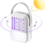 Solar Mosquito Killer, Lighting Mosquito Killer 2-in-1 Mosquito Killer, Cordless & Rechargeable Electric Mosquito Killer, Mosquito