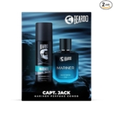 BEARDO Mariner Fresh Perfume Edp 50Ml & Mariner Captain Jack Body Spray 120Ml For Men, Eau De Parfum, Long Lasting For Men, Deodorant Body Spray Day Time Fragrance Body Spray For Men