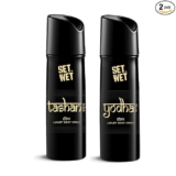 Set Wet Tashan & Yodha Indian Luxury Body Spray I Long Lasting Body Spray for Men I Manly & Luxury Fragrance for Men, 150ml Pack of 2