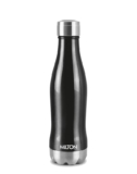 Milton New Duke 500 Thermosteel Hot and Cold Water Bottle, 420 ml, Black