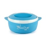 CELLO Sapphire Insulated Inner Steel Casserole for Roti, 1310ml, Blue | Hot Box for Kitchen | Hot Pot for Home | Chapati Box | Locks in The Cold & Heat for Long | Serving Bowl with Lid