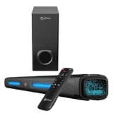 pTron Jazz Pro X1 240W Soundbar with Wired Subwoofer for TV, Punchy Bass, 2.1 CH, Multi-Connect BT5.3/HDMI ARC/Opt-in/Aux/USB, Movie/Music/News Modes, Remote Control, LED Display (Black)