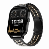 Vibez Majestic Luxury Smartwatch for Women & Men – Stainless Steel Strap, 1.83″ Display, High Resolution, 60 Sports Modes,100+ Watch Faces, Long Battery & BT Calling Smart Watch for Women & Men