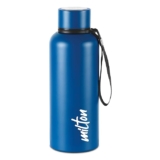 Milton Aura 750 Thermosteel Bottle, 725 ml Water Bottles, 24 Hours Hot and Cold, Easy to Carry, Easy Grip, Rust Proof, Tea, Coffee, Office, Travel Bottle, Dark Blue
