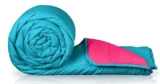 Zinnia Ultra Soft Microfibre Reversible Comforter- Single 150 X 230 Cm, Pink and Teal., 200 TC(Solid – Vibrant)