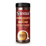 Bevzilla 200 Gram Instant (Choco-Mocha) Coffee Powder | Make 100 Cups | 100% Arabica |Strong Coffee| Classic Coffee| Espresso, Latte & Cappuccino | Hot & Cold Coffee | Unbreakable Jar